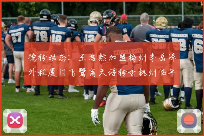 德转动态：王浩然加盟梅州李岳峰外租厦门飞鹭高天语转会杭州临平吴越